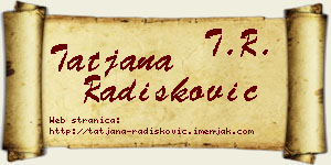 Tatjana Radišković vizit kartica
